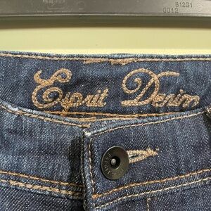 Esprit Blue Denim Jeans with Red Logo Detail